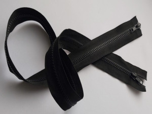Fermoare detasabile #5 injectate, doua cursoare 80, 90 cm - negru