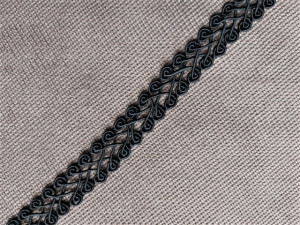 *Galon poliester 20mm, cod5, negru, 10m