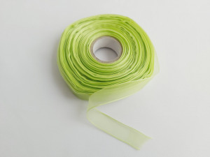 Panglica organza 15 mm - verde deschis