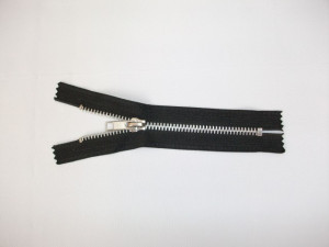Fermoare fixe #5 aluminiu 14 cm negru - 10 buc.