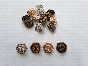 NASTURI METALICI TRANDAFIRI, 20MM, COD2526
