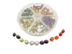 NASTURI PERLA COLOR 120BUC/SET - 6culori