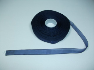 Panglica organza 15 mm - bleumarin