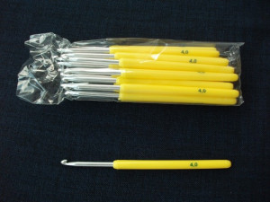 Ace croseta aluminiu - marimile 2 , 2.5 , 3 , 3.5 , 4 , 4.5 , 5 mm - set de 10 bucati