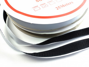 Arici 20 mm (velcro) alb si negru cu adeziv - Img 2