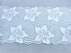 Dantela elastica alba 18cm/9m, cod303 - Img 2