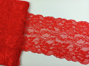Dantela elastica rosie 15cm/10m, cod2099 - Img 1