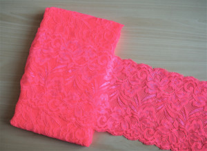 Dantela elastica roz coray 15cm/9m, cod301 - Img 1