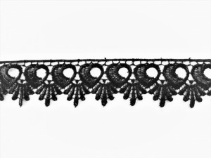 *Dantela poliester 4 cm neagra, cod61104