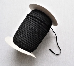 *Elastic tesut Marin, 5mm alb si negru - 150m - Img 2