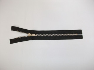 Fermoare fixe #5 aluminiu 20 cm negru - 10 buc.