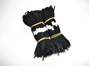 Sireturi negre pantofi 60, 75, 90 cm - late si rotunde