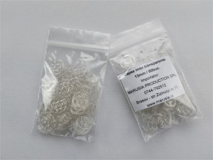 Capse imbracaminte plastic transparente 13mm - 50 perechi