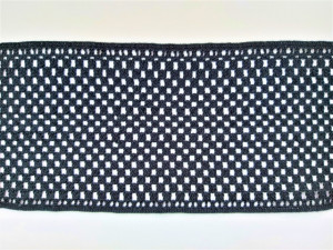 Dantela bumbac cod Y, 12,5 cm/10m, neagra