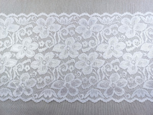 Dantela elastica alba 18cm/10m, cod5001 - Img 2