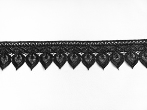 *Dantela poliester 5,5 cm neagra, cod61115