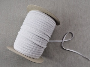 *Elastic tesut Marin, 5mm alb si negru - 150m - Img 1