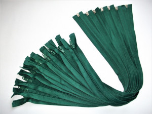 Fermoare detasabile #5 nylon 50,60,70,75,80,90 verde brad cod272 / 10 buc