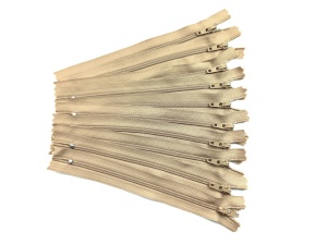Fermoare fusta #3 - 12 cm bej - 10buc.