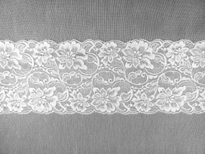Dantela elastica alba 15cm/8m, cod2099 - Img 2