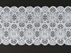 Dantela elastica alba 18cm/10m, cod8041 - Img 2