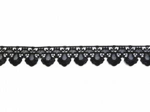 *Dantela poliester 3 cm neagra, cod65102
