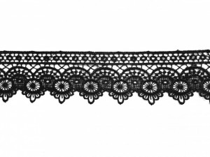 *Dantela poliester 5 cm neagra, cod61111