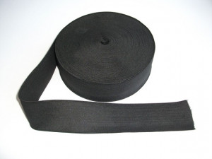 Elastic lat 40 mm alb si negru - Img 1