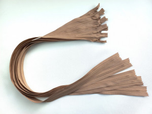 Fermoare ascunse 60 cm bej, cacao cu lapte - cod293