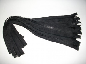 Fermoare detasabile #5 injectate 40,50,55,60,65,70,75,80,85,90,100 cm negru