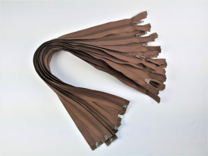 Fermoare detasabile #5 nylon 50,60,70,80,90 maro deschis cod300 / 10 buc
