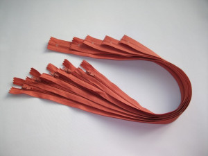 Fermoare lenjerie #3 - 50 cm caramiziu cod286