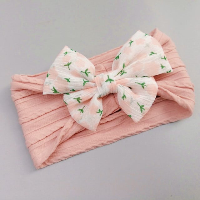 Bentita lata pentru fetite - Colored bow - 1 | YEO