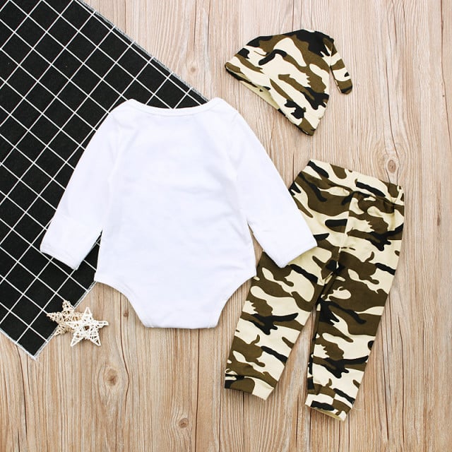 Compleu pentru baietei cu pantalonasi army - Little Man - 2 | YEO