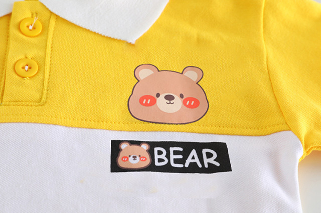 Costumas pentru baietei cu tricou tip polo - Bear - 4 | YEO