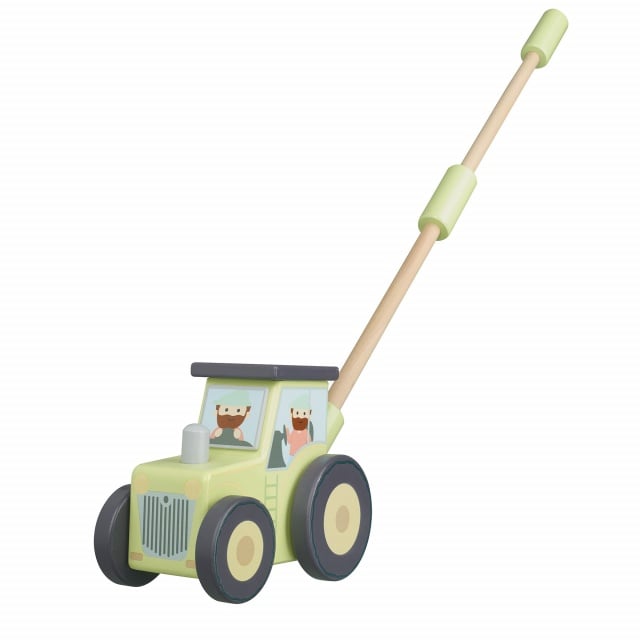 Jucarie de impins tractor, Orange Tree Toys - 2 | YEO