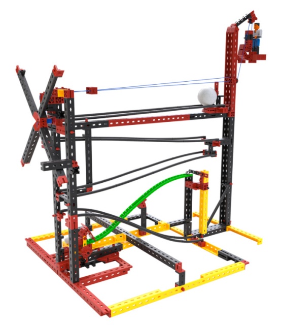 Kit STEM Circuite XL de reactii in lant traznite, Fischertechnik - 1 | YEO