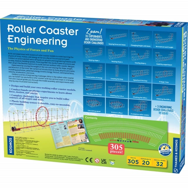 Kit STEM Inginerie pentru roller coaster. Thames & Kosmos - 2 | YEO