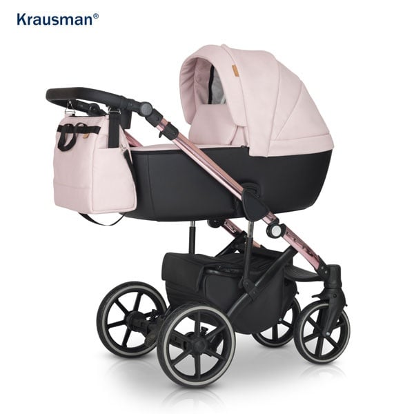 Krausman - Carucior 3 in 1 Storm Pink Shiny