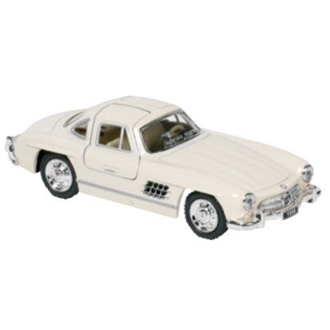 Masinuta die cast Mercedes-Benz 300SL Coupé 1954, scara 1:36, 12.8 cm, alb