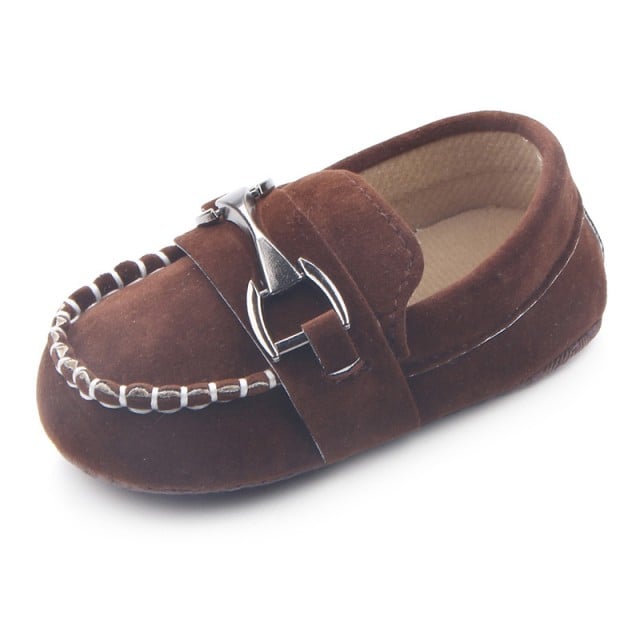 Mocasini eleganti maro cu catarama - 3 | YEO