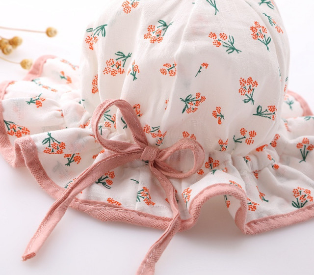 Palariuta alba cu floricele portocalii - 1 | YEO