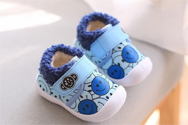 Pantofi imblaniti bleu - Smiley - 5 | YEO