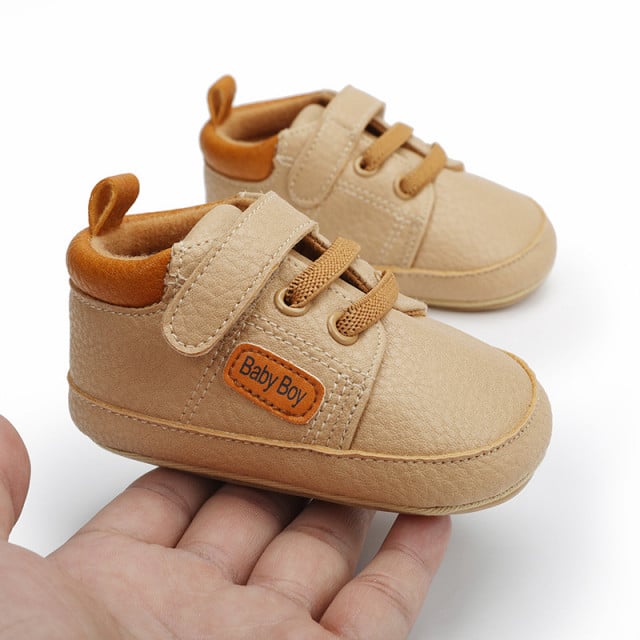 Pantofiori crem pentru baietei - Baby Boy - 4 | YEO