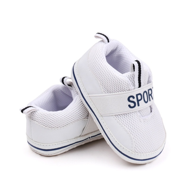 Pantofiori sport albi pentru bebelusi - 4 | YEO