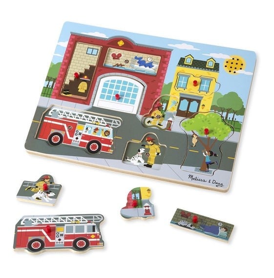 Puzzle cu sunete Brigada de pompieri Melissa and Doug - 1 | YEO