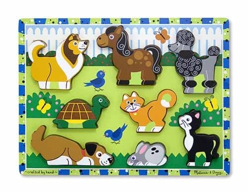 Puzzle in relief animale de companie Melissa and Doug