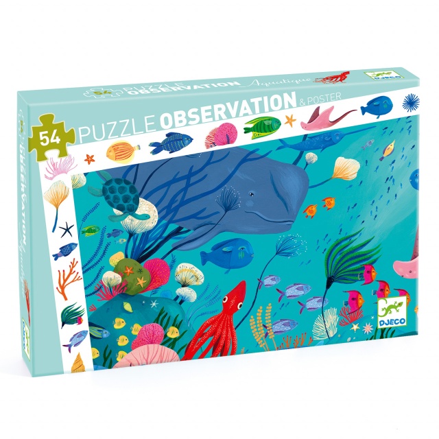 Puzzle observatie Acvatic, Djeco