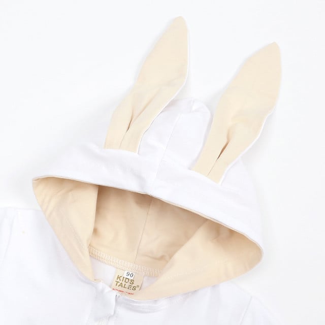 Salopeta alba pentru bebelusi - Bunny - 3 | YEO