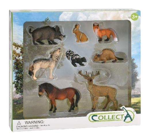 Set de 8 figurine pictate manual Animale din padure